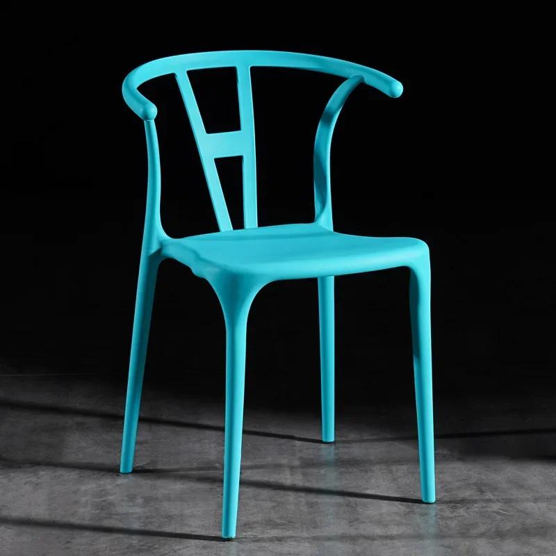 Plastic Designer Dining Chair Replica Bar Stool Arm Salon Wishbone Dining Room Chair Kitchen Dinette Chaises Home Furniture
