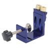Pocket Hole Jig Kit Dowel System Set Woodwork Guides Joint Angle Tool Carpentry Locator Adjustable W