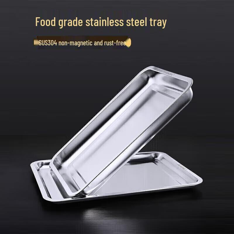JingJingRS Serviertablett aus 304 Edelstahl