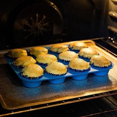 Teglia per cupcake in silicone Casa Cucina Vassoi in gomma Stampi Stampi in silicone