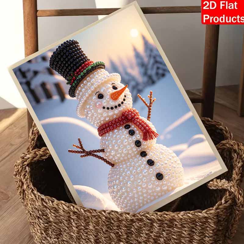 Christmas Snowman Pearl Painting Art Painting Kit Handmade Diy Home Decoration Painting