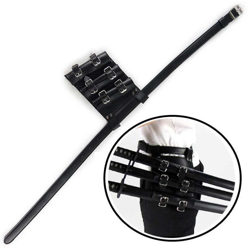 Sword and Flute Display Rack: One, Two, or Three-Layer Holder In White or Black