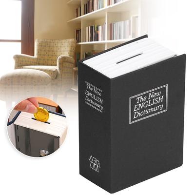 Simulation Book Safe Storage Box Money Cash Jewelry Security Lock Case with Keys