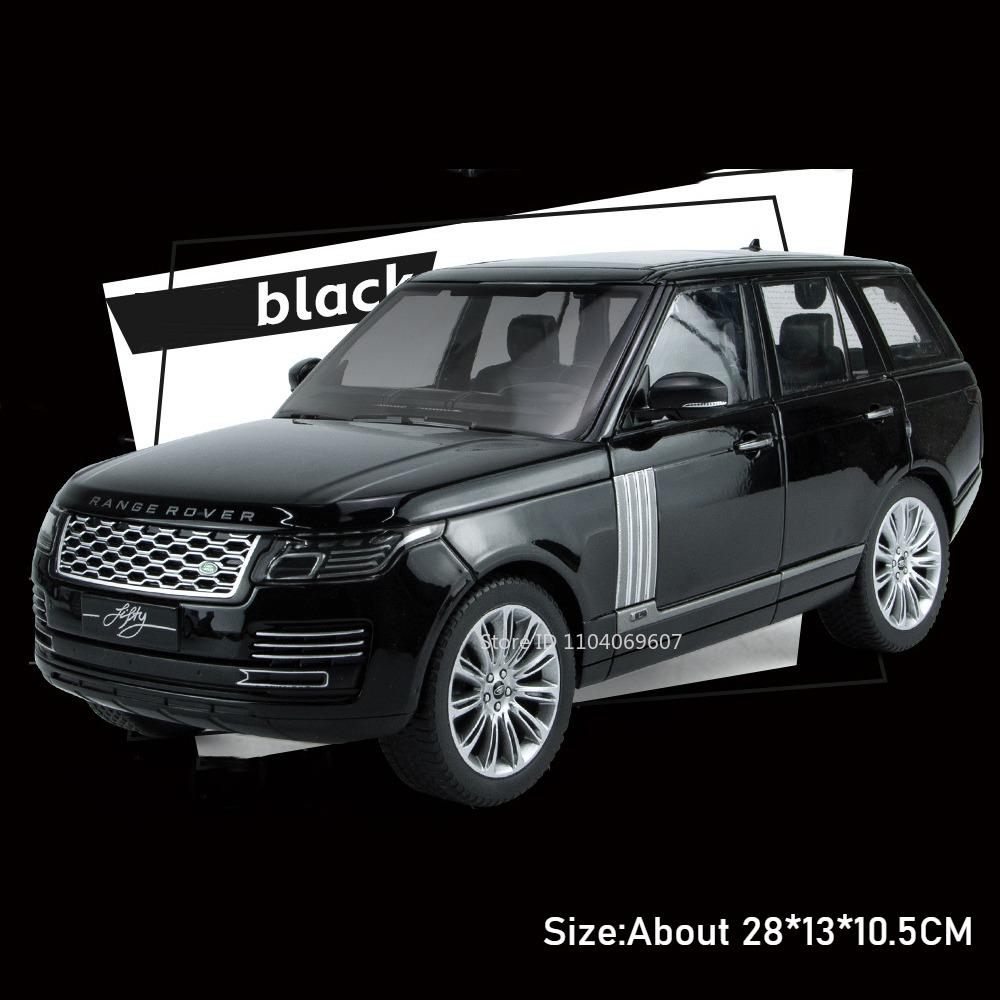 Large 1:18 Land Rover Range Rover LC300 Car Model Toy Music Light Shock Absorption SUV Metal Diecast Models Christmas Present