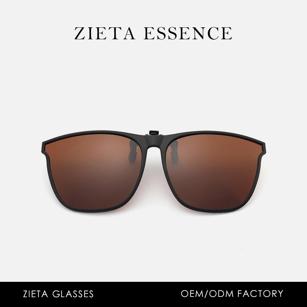 

Солнцезащитный клипсатор Солнечный поляризатор Для вождения Ультралегкие Ta День и ночь Солнцезащитные очки для близорукости Перевернутые Невидимые