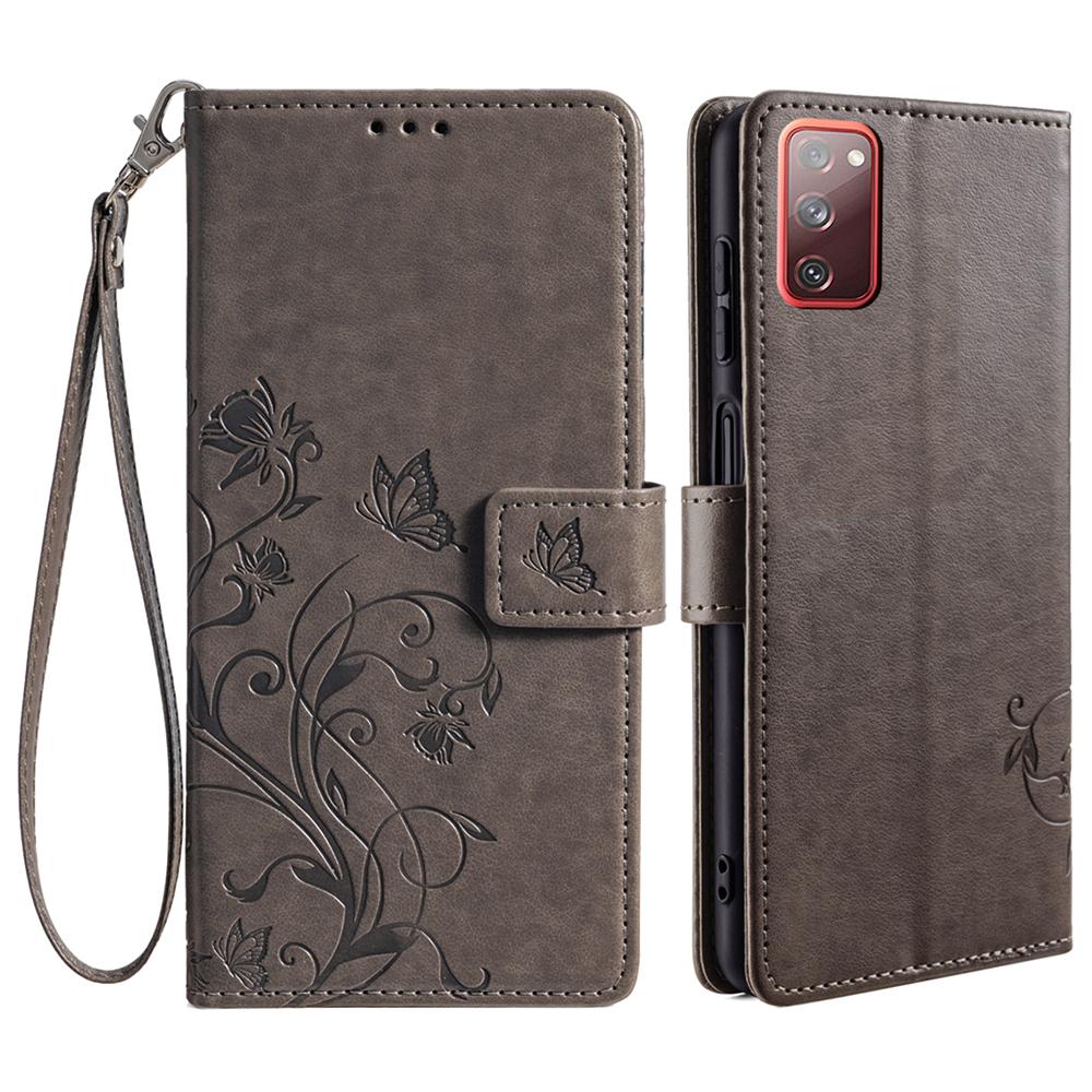 For Samsung Galaxy S20 FE/S20 FE 5G/S20 FE 2022/S20 Lite Case Butterfly Flower PU Leather Phone Cover Online Shopping Wholesale
