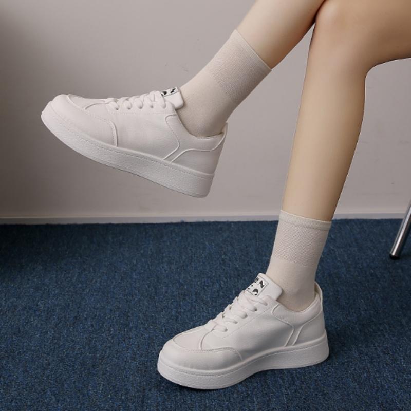Spring/Autumn Round Head Thick Sole Sexy Comfortable Casual Sneakers Fashionable New Non-slip Elegant Flat Shoes for Women