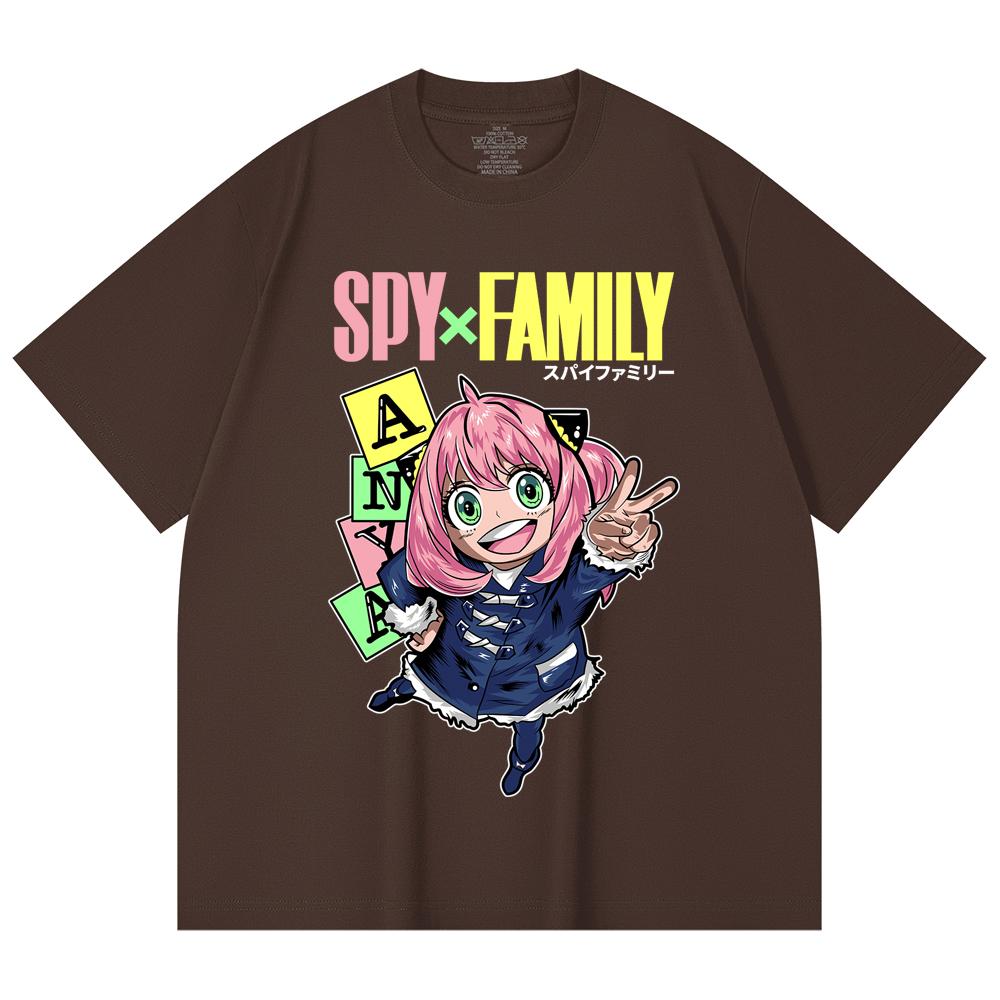 230 Gsm 100% Cotton Spy Family V5 Anya Print Unisex Heavy Cotton T Shirt