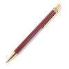 Great Cartier Ballpoint Pen Must De Cartier Logo Twist Style Bordeaux Gold Mens Used