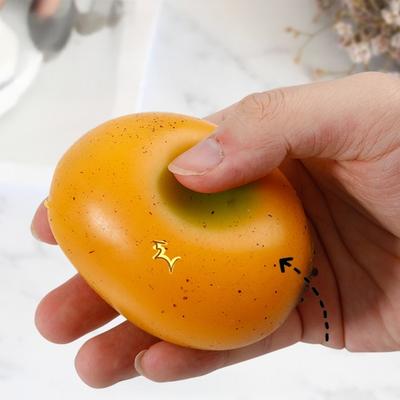 Squeeze Toy Simulated Mango Shape Slow Rebound Decompression Toy Soft Color Changing Green To Orange Safe Stress Relief Toys
