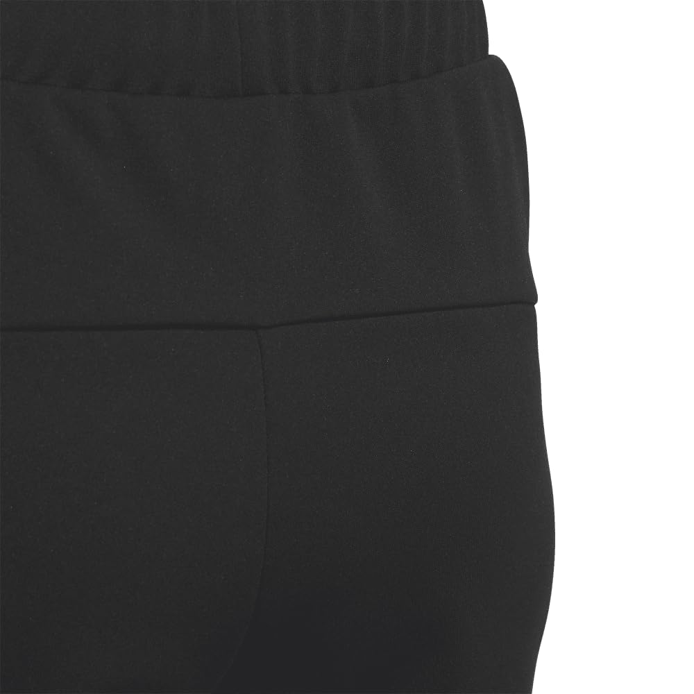 Adidas JVP36 Regular Fit Double Knit Track Size Women's 3-Stripes Pants, Black/White (JW9789), J/2XL