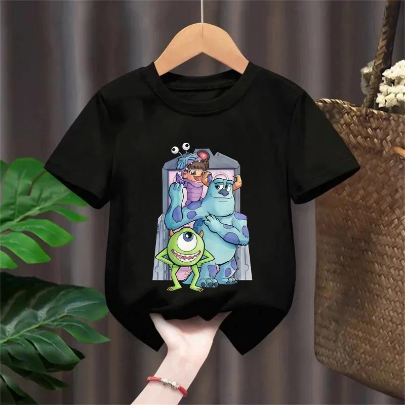 2024 Cute Bear & Baby Panda Graphic T-Shirts Kids Birthday Clothing One Piece Children's Clothes for Boys And Girls