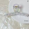 Women Hair Claw Korean Style Transparent Plastic Headband Hairpins Ponytail Claw Clip Crab Hair Accessories Headwear