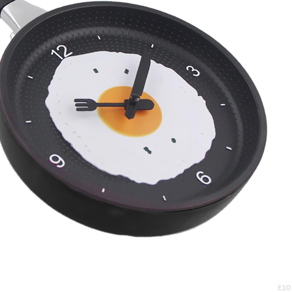 Creative Frying Pan Wall Clock for Contemporary Home Decor