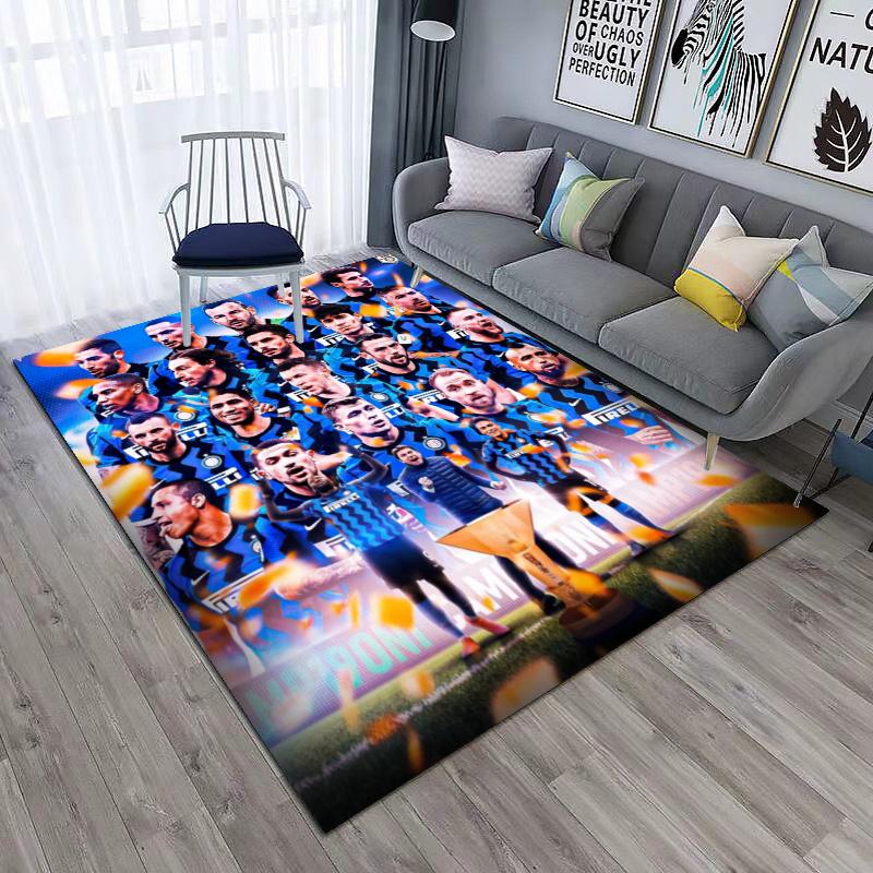 Famous F.C. Internazionale Milano football player Lautaro Martínez carpet is suitable for living room and bedroom office decorative carpet L5