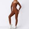 Clearance Is Non-refundable, Seamless One-piece Yoga Clothes, Integrated Sports Training, Fitness Clothes, High Elastic Belly and Shapewear.