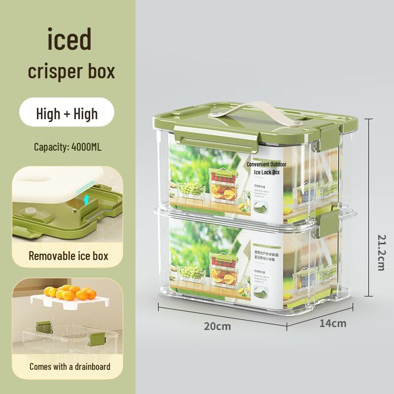Portable Food Storage Container Set