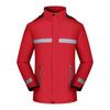 Reflective Fleece-Lined Windproof Rainproof Workwear Jacket with Custom Logo