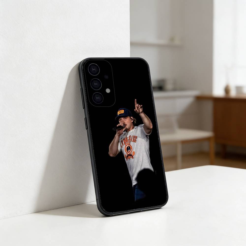 Singer Morgan Wallen phone Case For Samsung S25,24,21,22,23,30,Ultra,20,Plus,Fe,Lite,Note Soft Black Cover