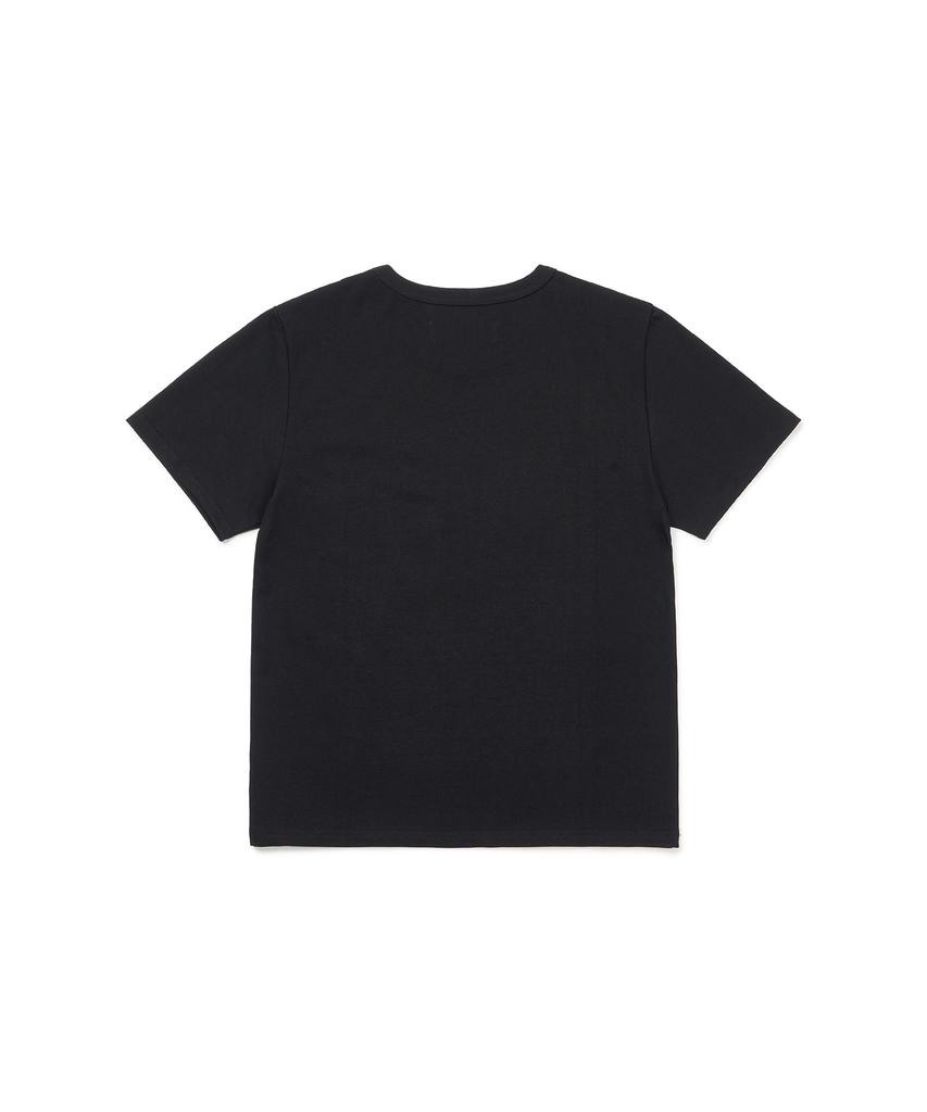 HIDDEN BEHIND H-Ball Applique T-Shirt (Black)
