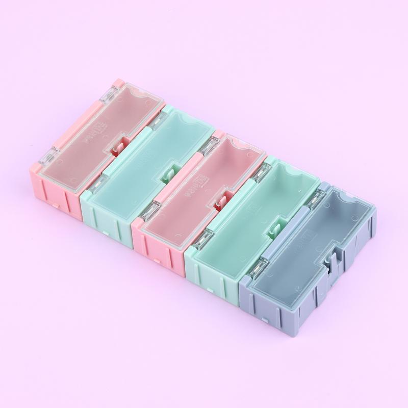 5Pcs For Smd Smt Electronic Box Electronic Components Small Screws Nuts Washers Container Mini Splicable Plastic Storage Boxes