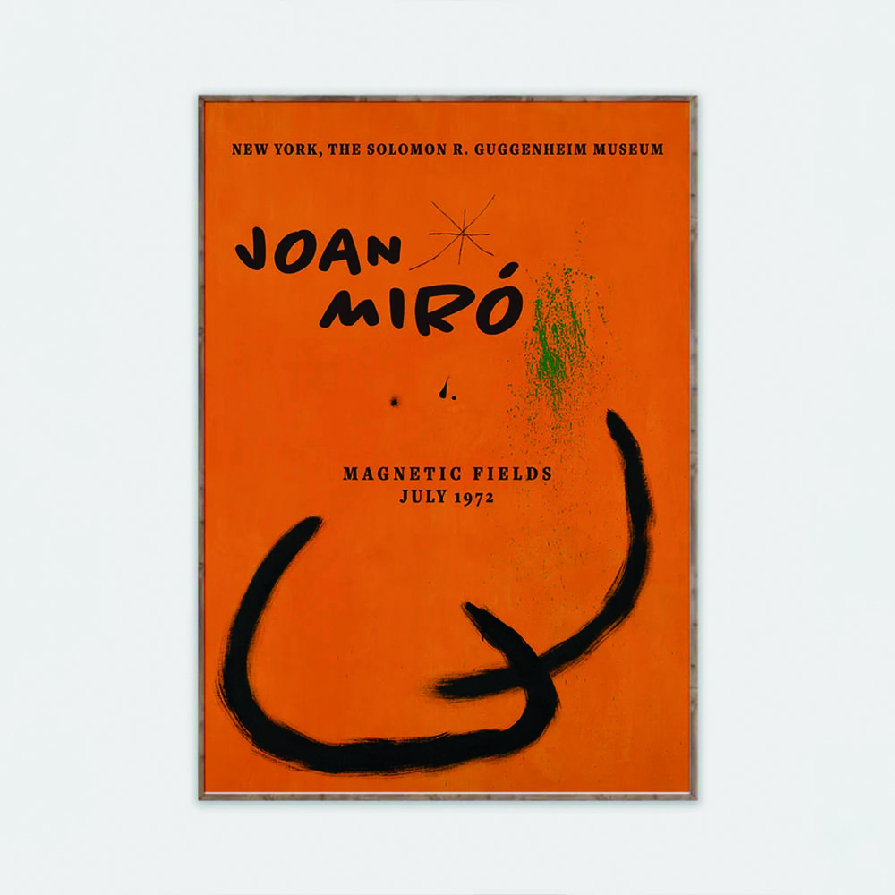 Joan Miro Abstract Art Prints Canvas Painting Orange Living Room Bedroom Gallery Wall Art Home Decor 21X30CMNo Framed