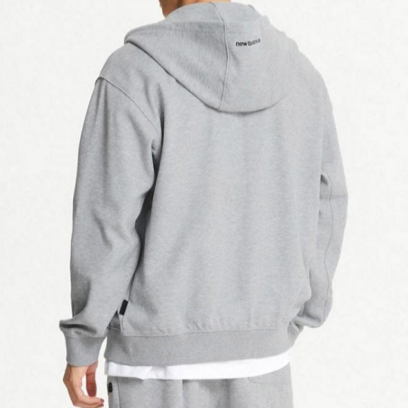 New Balance Unisex Classic Long Sleeve Hooded Zip Up
