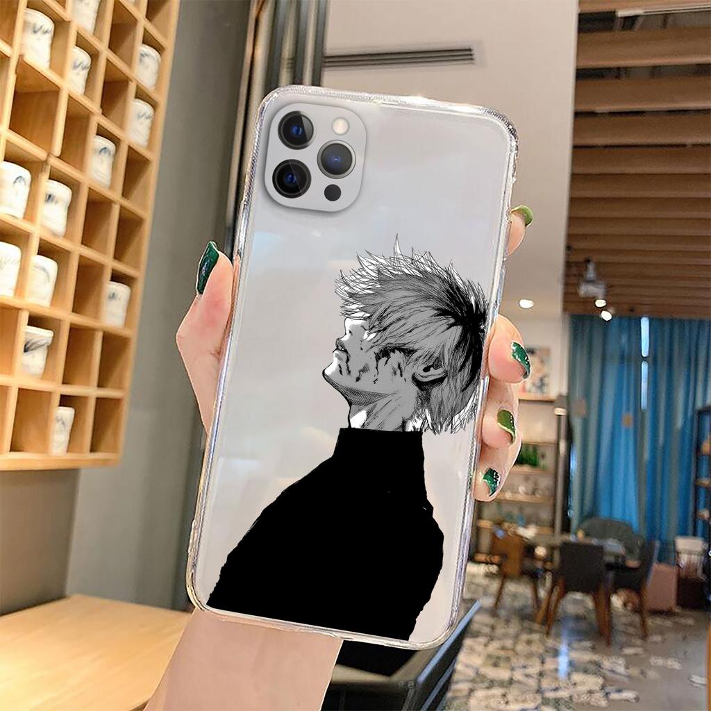 Soft Clear TPU Phone Case for IPhone 13 XR X XS 12 11 Pro Max 7 8  Plus SE2 Japanese Anime Tokyo Ghoul Japan Suave Cover Coque