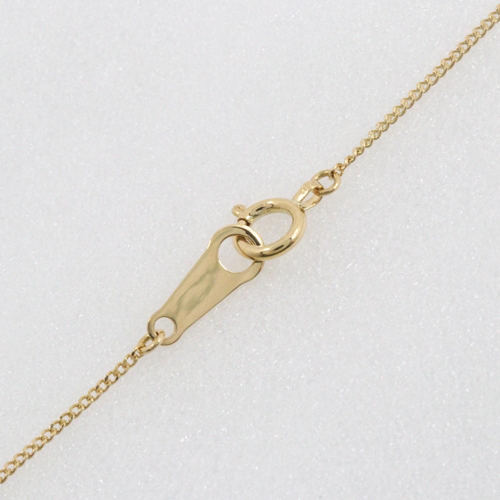 Necklace K18 Yellow Gold/diamond 2.5g Women Used