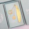 DIY Motivational Feather Bookmark - Engraved Brass Gift for Graduates and Exam Success
