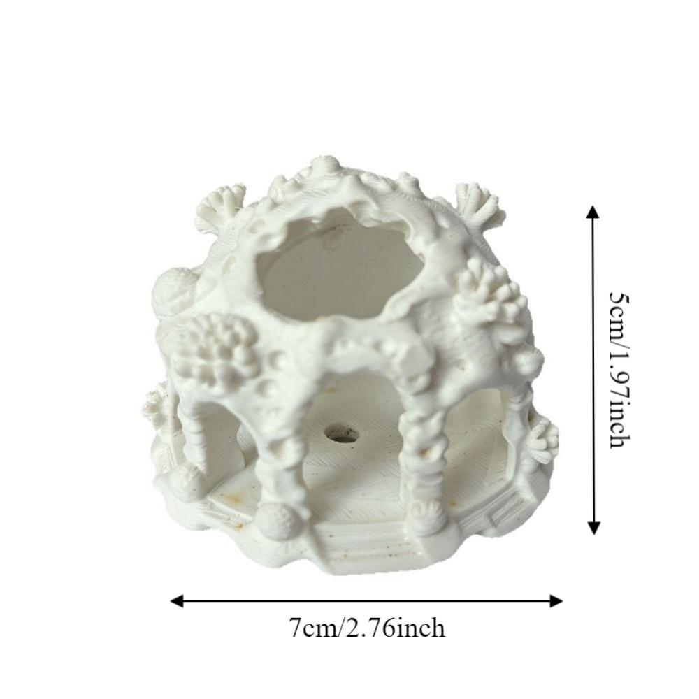 Textured Design Coral Shelter House Plastic Fish Shrimp Breeding Shelter  Aquarium Use
