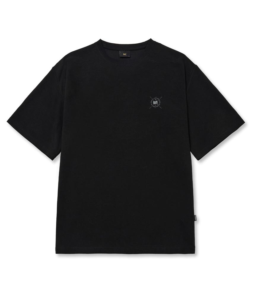 BROWNBREATH Stamp Mesh Tag Tee - Black