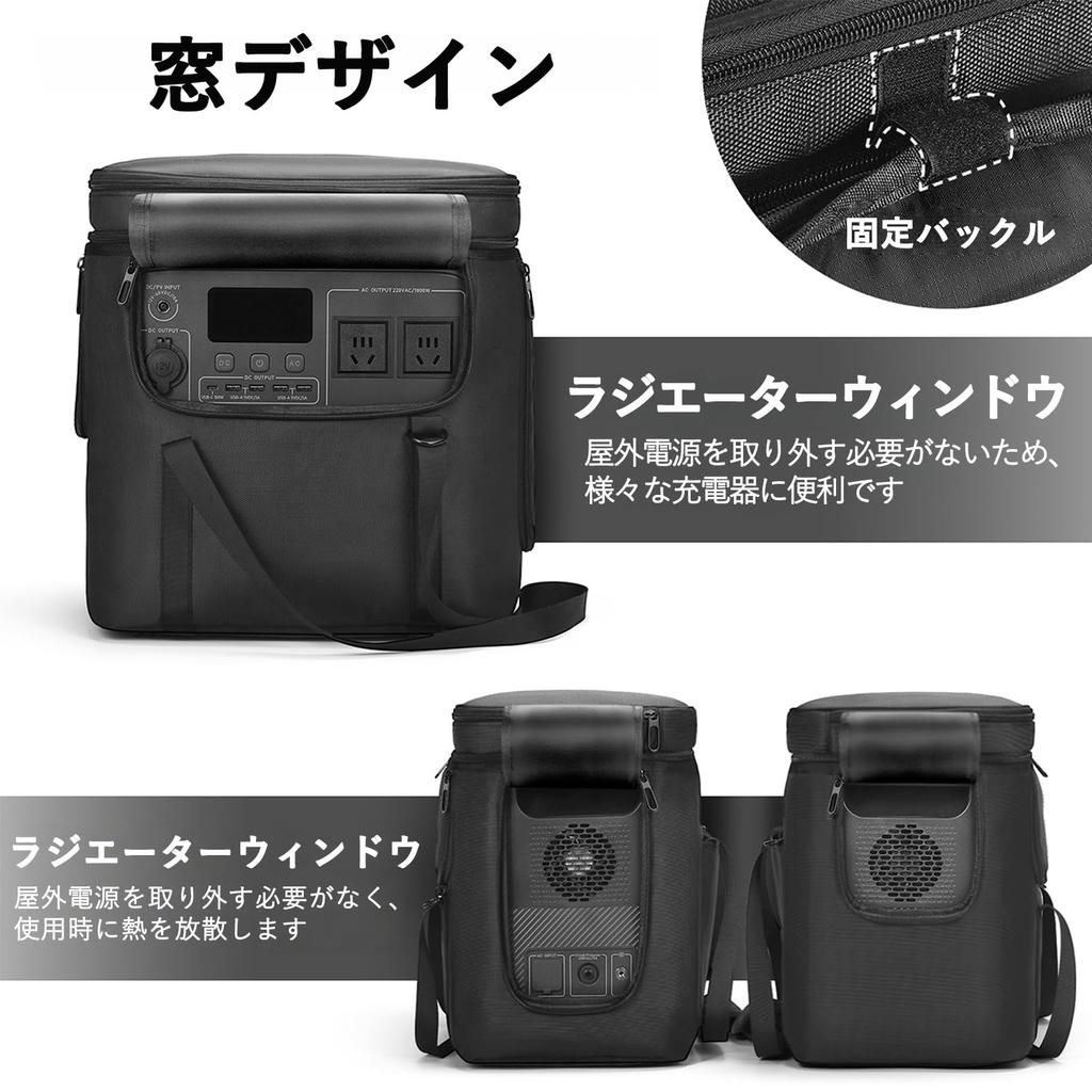 Portable Power Station Storage Bag Fits BLUETTI AC180 Portable Power Station Protective Case Dustproof Shockproof Storage Case for and Travel