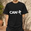 2026 New Pure Cotton Tshirt With Fun Kicking Alphabet Soccer Silhouette Simple Print Versatile Top Casual Short Sleeve