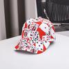 Summer Autumn Unisex Trend Print Poker Chain Letter Element Baseball Cap For Men Women Street Outdoor Hip Hop Snapback Hat