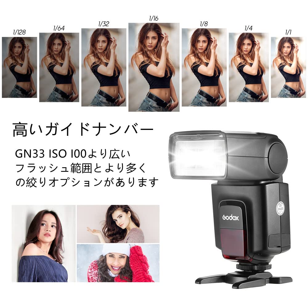 Godox TT520 Flash Speedlite for Cameras and SLR Cameras with Trigger Guide Number Mode Compatible with AT-16 Transmitter, 33, S1/S2 Support, 2.4G