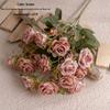 Zhuang Zhou Retro Rose Bunch INS Style Artificial Flowers for Home & Wedding Decor