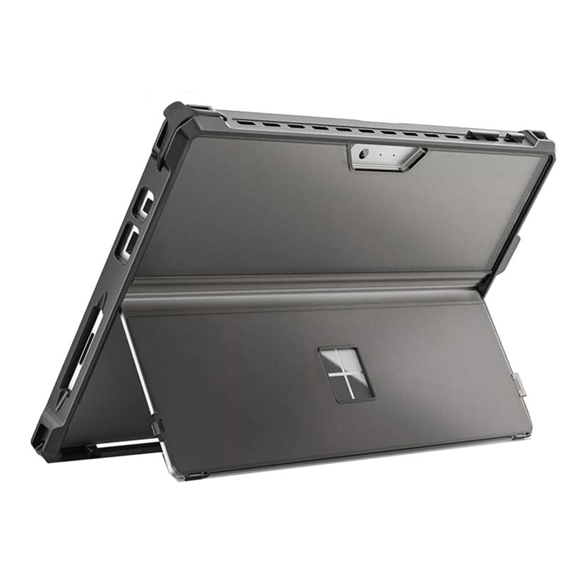 

C-Удобный-Чехол-Ракушка для планшета для Microsoft Surface Pro 7 Plus/Pro 7/Pro 6/Pro 5/Pro 4 Универсальная обложка с держателем для стилуса, Подставка серый
