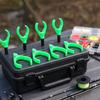 12pcs Carp Fishing Rod Rest Head Grip Nonslip Fishing Rod Stand Replacement Plastic Carp Fishing Rod Rest Head