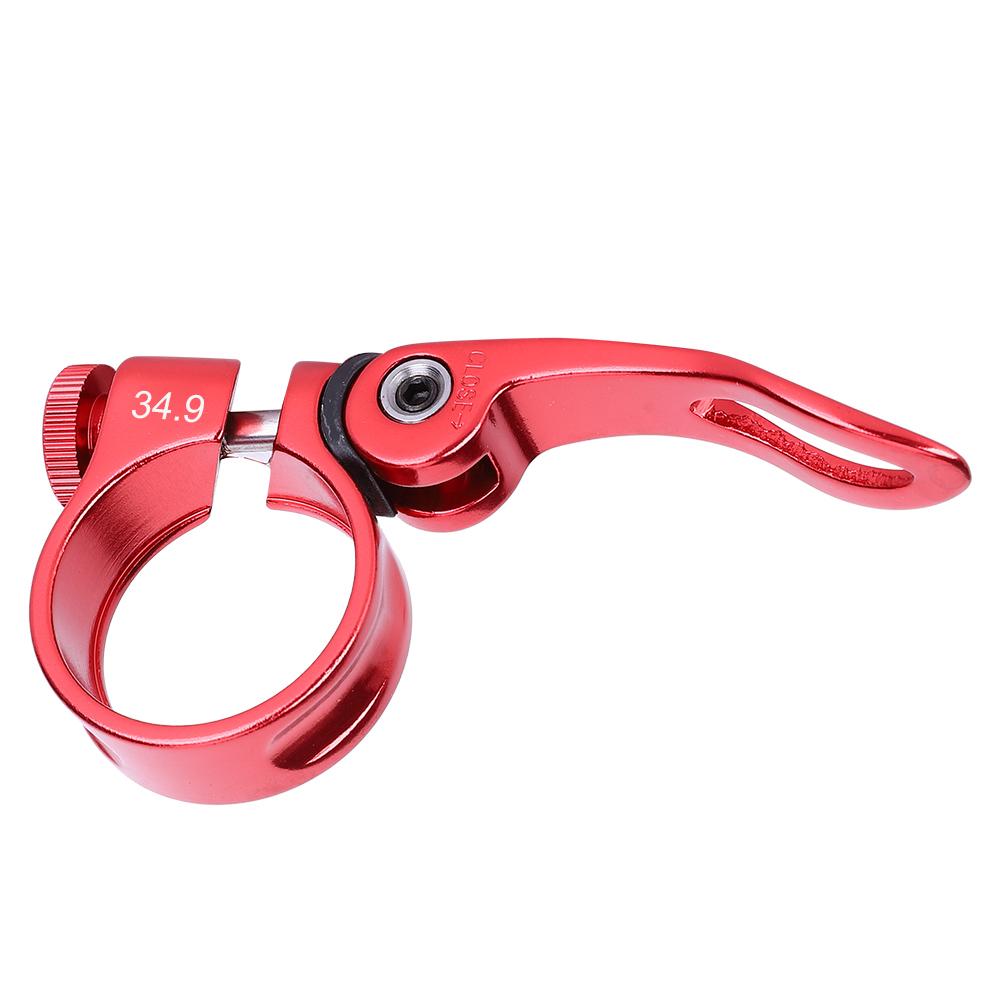 Aluminium Alloy 34.9MM Mountain Bike Quick Release Seatpost Clip Road Tube Fixed Clamp Cycling Sports Accessory