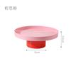 Dopamine High-Footed Round Tray Fruit Plate Simple Style Home Desktop Office Sundries Storage Box Nordic Ins-Style