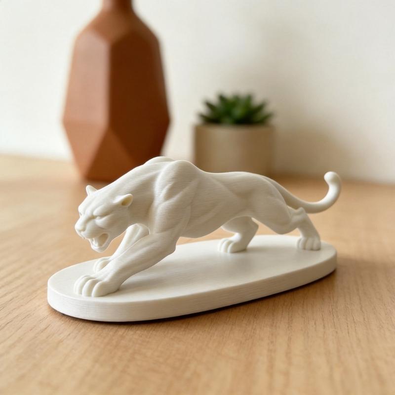 Animal Figure Home Accent with Base, Display Piece for Desk Shelf Office and Living Room Indoor Arrangements Daily