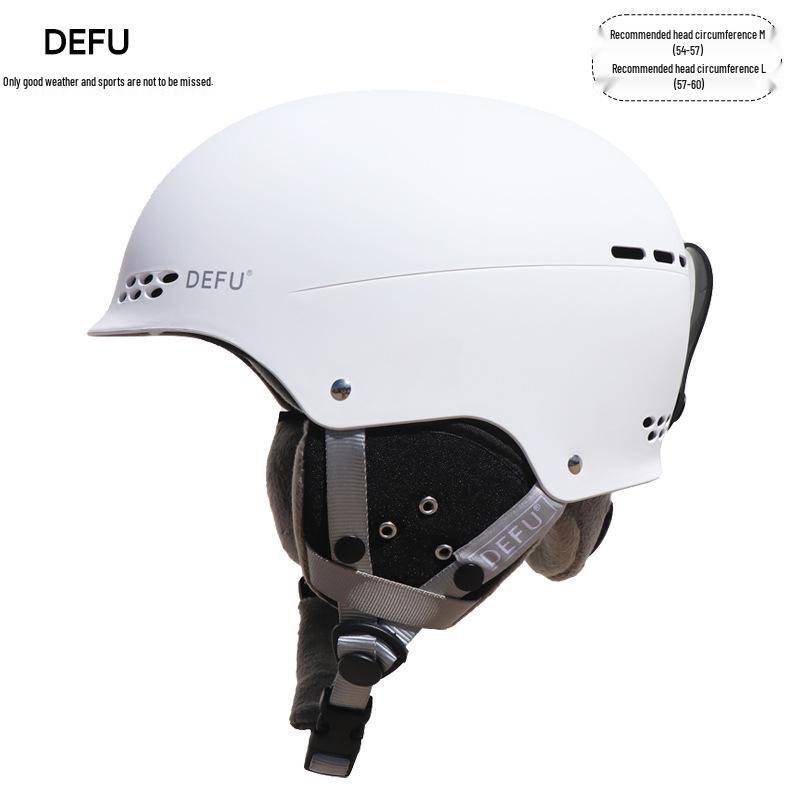 Adult Ski & Snowboard Helmet with Goggles - Warm, Breathable, Anti-Collision