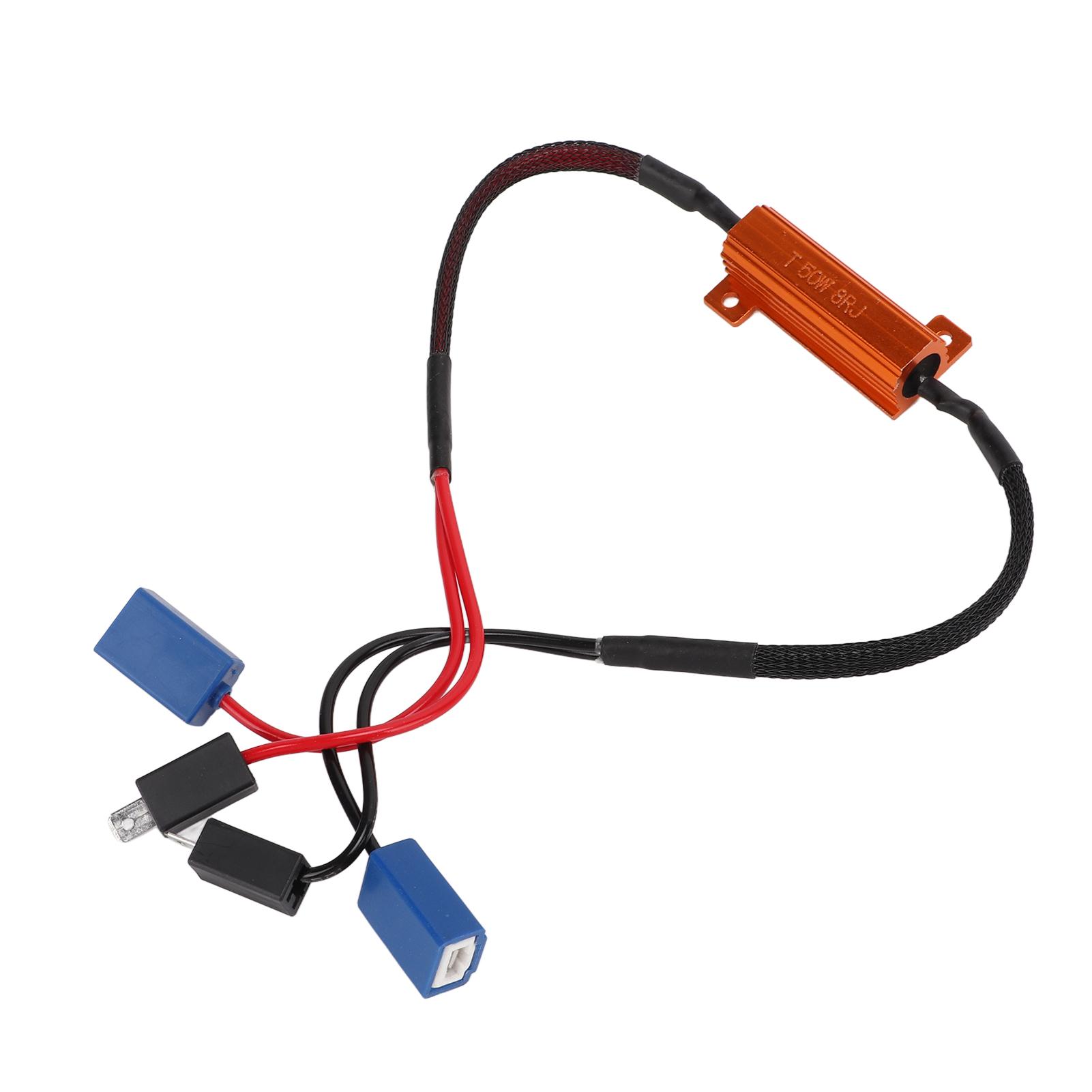 

2 шт. светодиодный резистор точное декодирование интегрированная конструкция небольшие портативные антикоррозионные нагрузочные резисторы