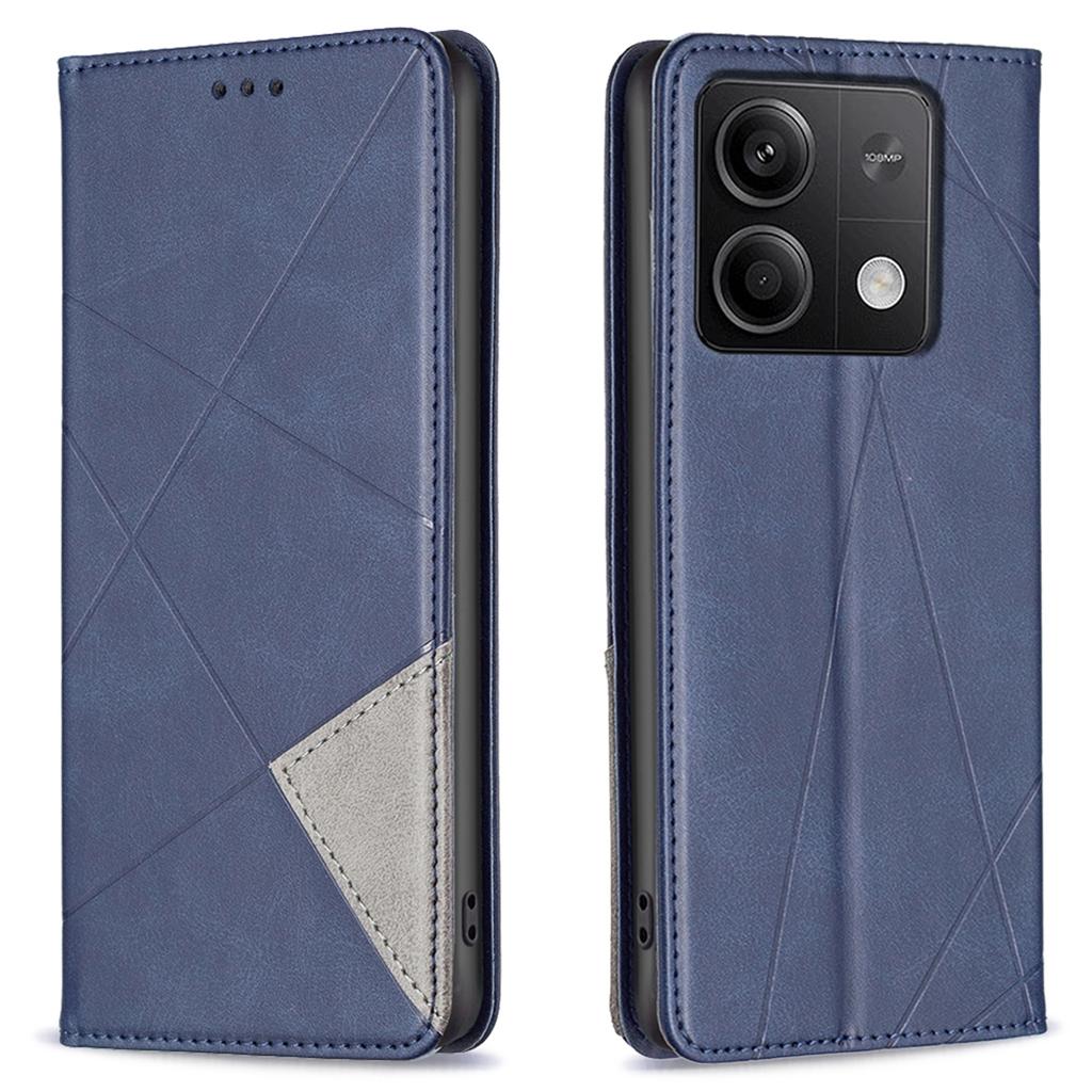 Für Xiaomi Redmi Note 13 5G PU Leder Handyhülle 2 Kartenfächer Magnetverschluss