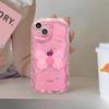 Applicable To Apple 15 Mobile Phone Case IPhone14promax/13 Cute Three-dimensional Bow Bracket 11/12 Silicone