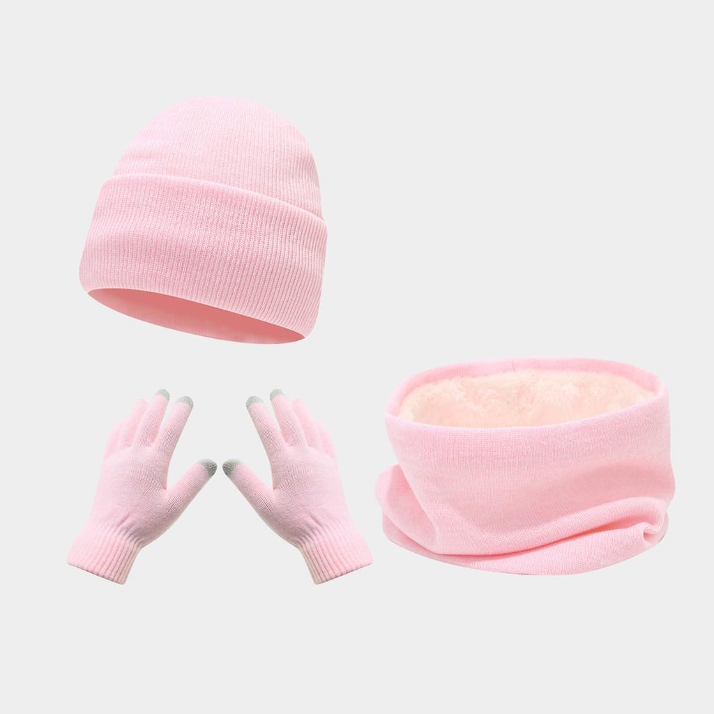 Acrylic Winter Scarf Hat Gloves Set For Skiing And Outdoor Cold Weather Comfort