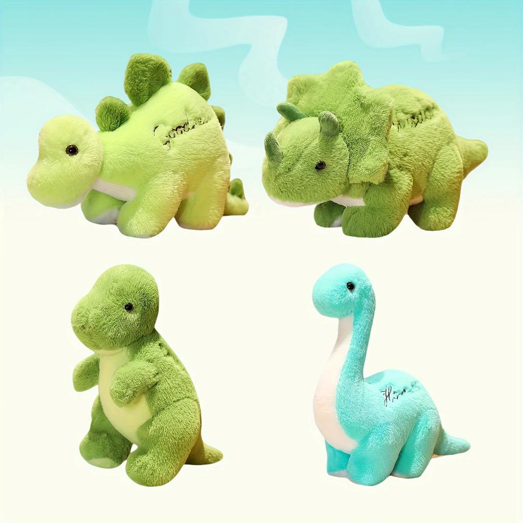 Cute Simulated Dinosaur Triceratops Plush Toy Stuffed Forest Animal Tyrannosaurus Cotton Doll Cuddle Pillow Boy Birthday Gift