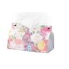 1pc Oil Painting Light Luxury Napkin Dispenser Vintage Tissue Box for Home Living Room Tissue Holder Paper Towel Cover PU Leather