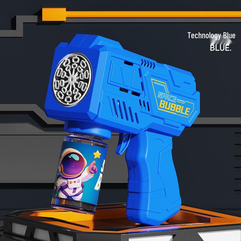 Automatic Space Bubble Gun - Luminous Handheld Toy for Kids